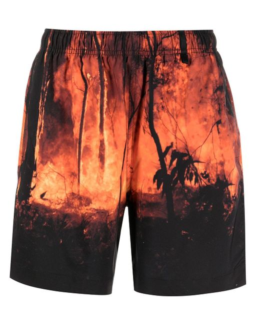 Purple Brand Fire Season swim shorts