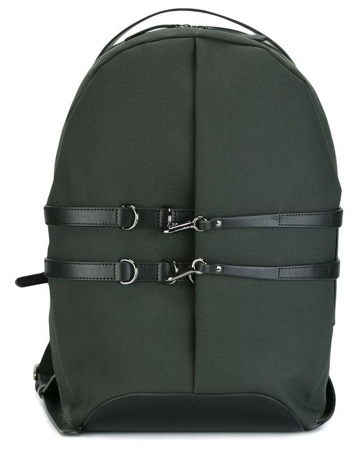 Mismo double strapped backpack Leather/Nylon