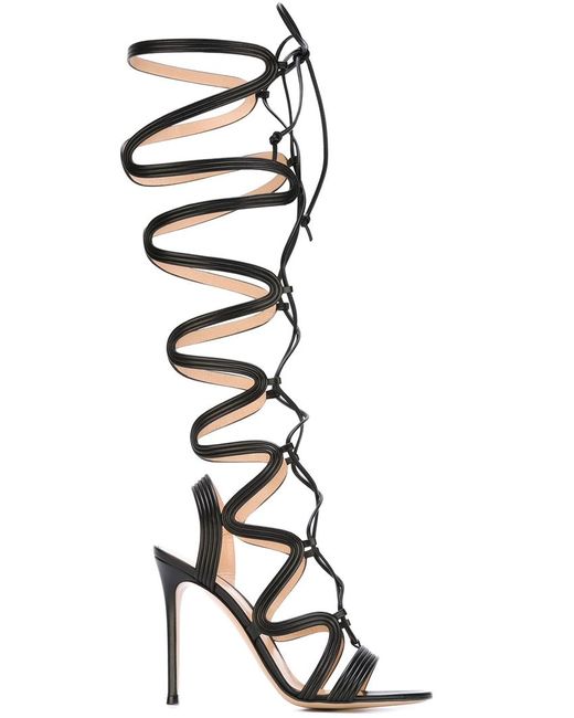 Gianvito Rossi lace-up gladiator sandals