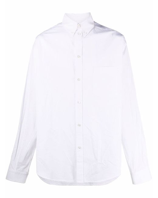 Balenciaga longsleeved oversized cotton shirt