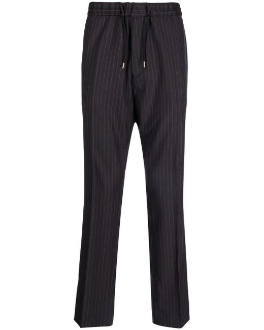 Paul Smith pinstripe drawstring-waist trousers