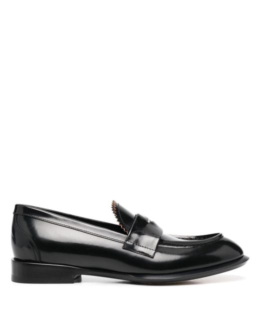 Alexander McQueen coin-embellished penny loafers