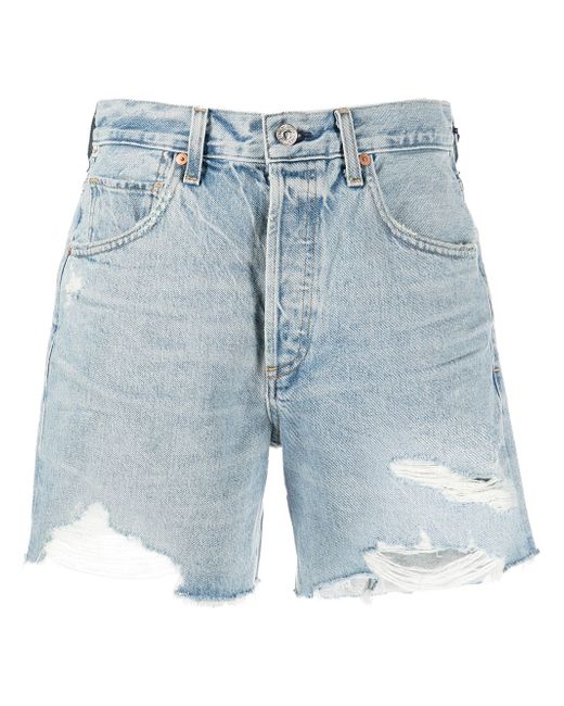 Citizens of Humanity distressed denim shorts