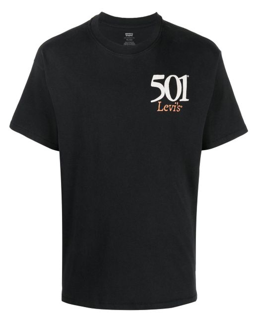 Levi's 501-print detail T-shirt