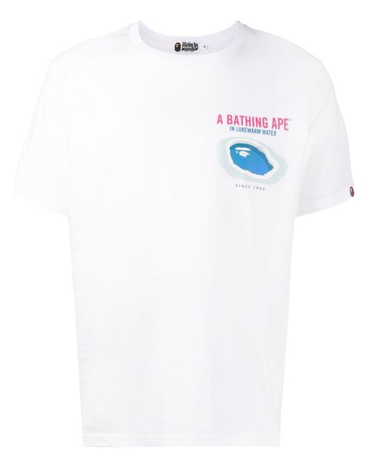 A Bathing Ape logo print T-shirt