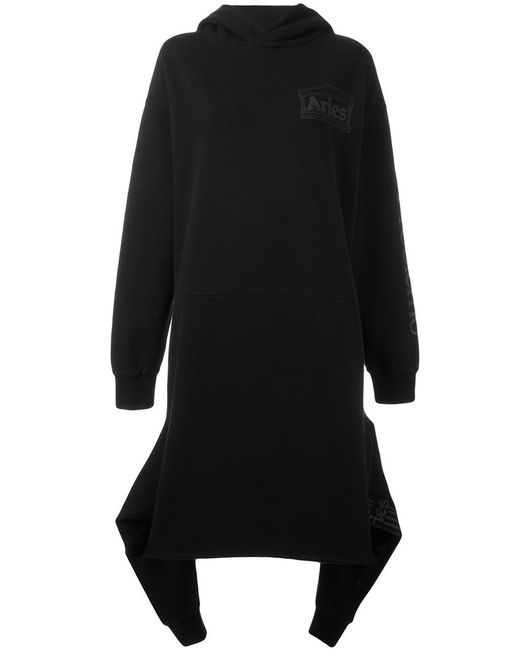 Aries oversized hooded dress