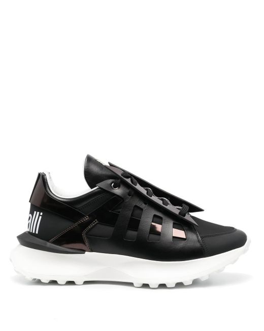Roberto Cavalli panelled chunky low-top trainers