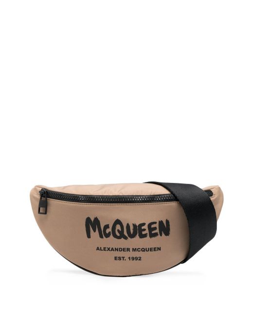 Alexander McQueen logo-print belt bag