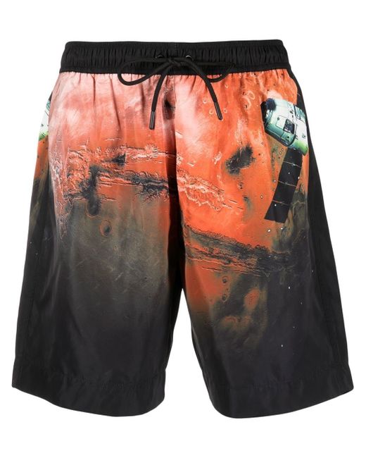 costume national contemporary graphic-print swimming shorts