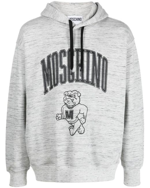 Moschino logo drawstring hoodie