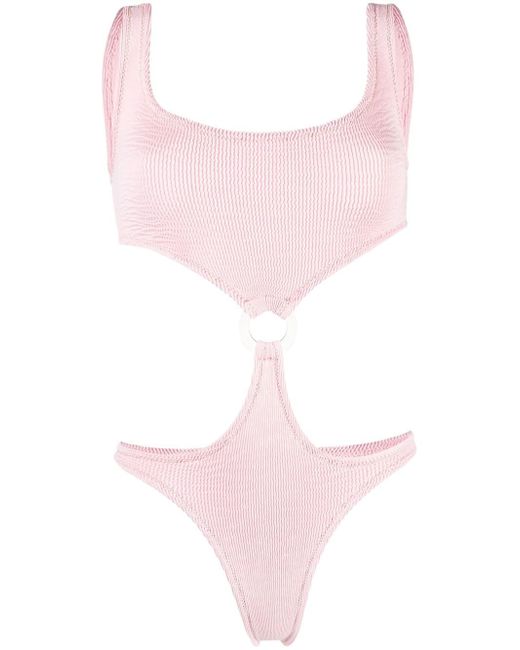 Reina Olga cut-detail fitted swimsuit