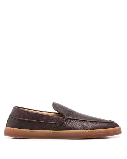 Henderson Baracco pebbled leather loafers