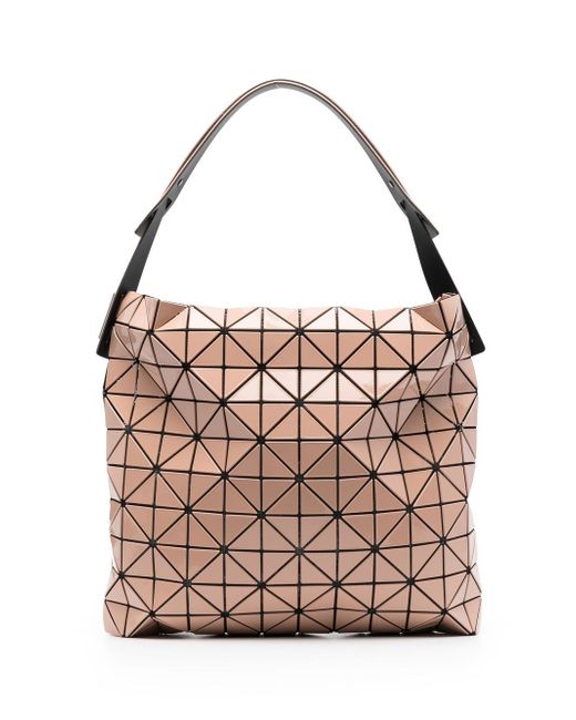 Bao Bao Issey Miyake geometric-pattern faux-leather shoulder bag