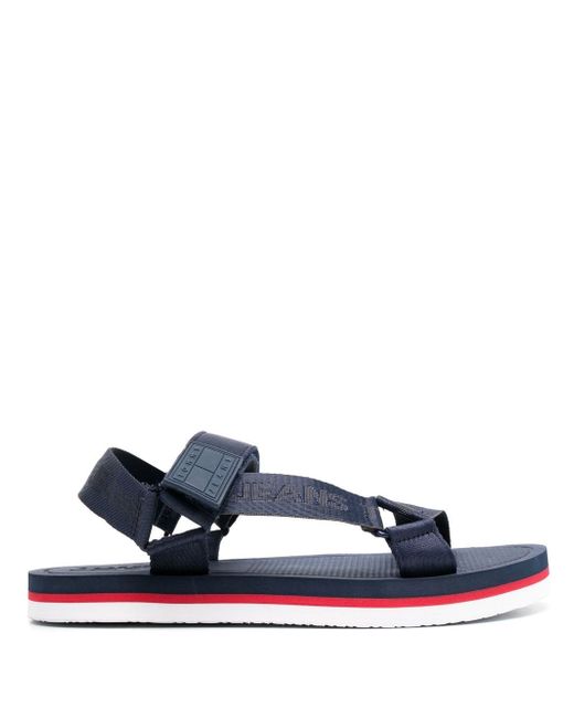 Tommy Jeans stripe-print sole sandals