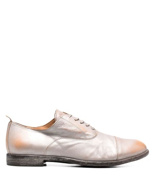 MoMa metallic leather Derby shoes