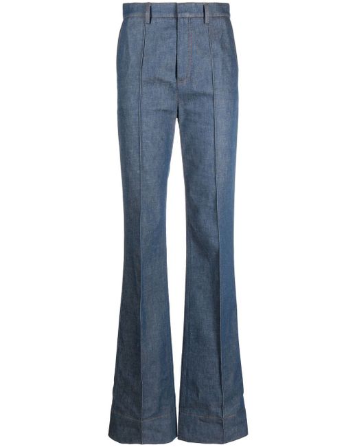 Saint Laurent high-rise wide-leg jeans