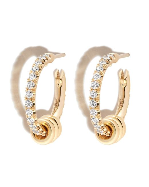 Spinelli Kilcollin 18kt yellow diamond hoop earrings