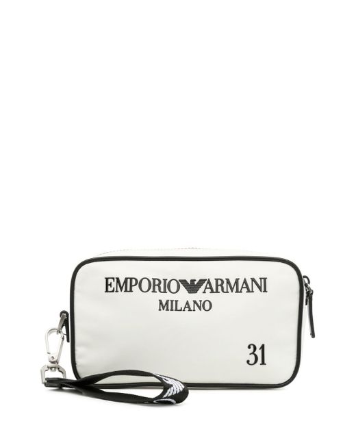 Emporio Armani logo-print wash bag
