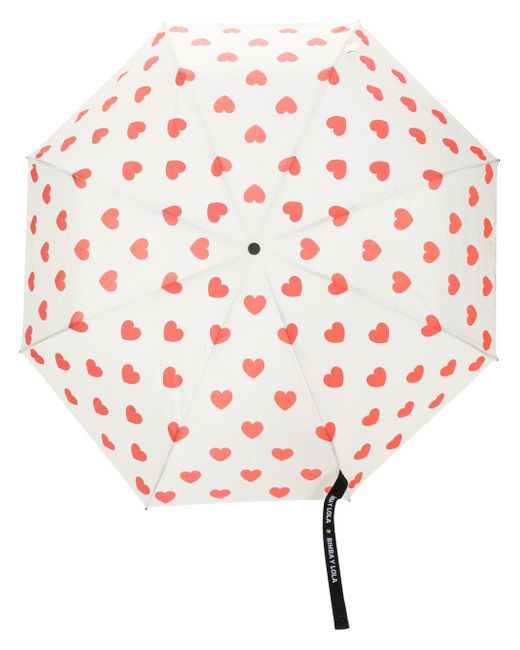 Bimba Y Lola heart-motif two-tone umbrella