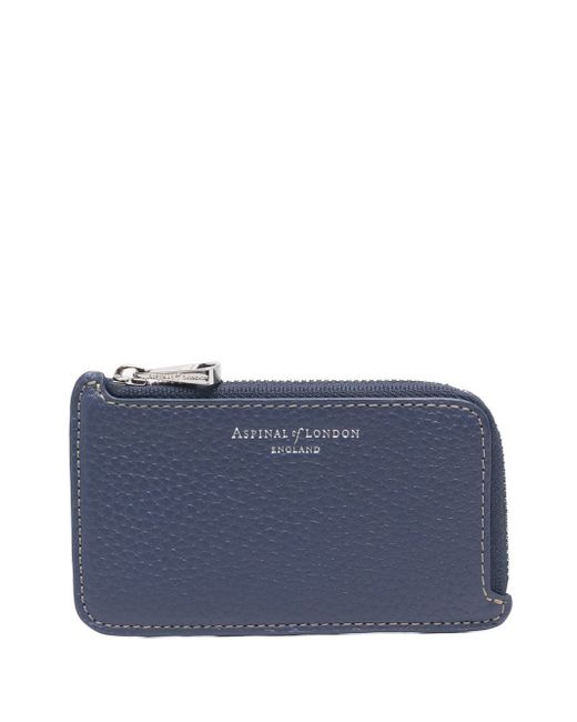Aspinal of London zipped leather card case