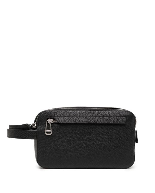 Mulberry double-zip logo-embossed wash case