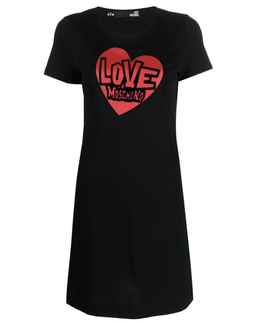 Love Moschino logo-print T-Shirt dress
