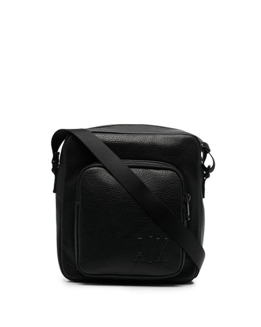 Armani Exchange debossed-logo shoulder bag