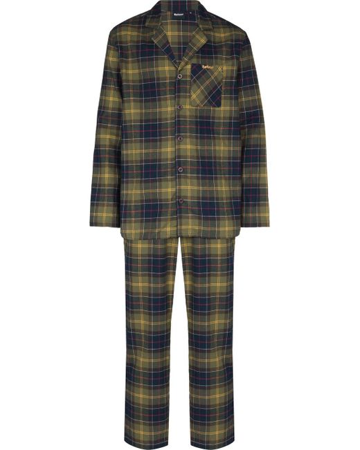 Barbour Laith check-print two-piece pyjama set