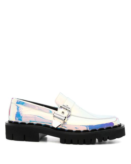 Moschino graphic-print loafers