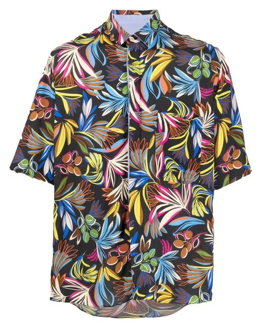 Low Brand tropical-print short-sleeve shirt