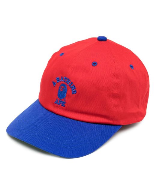 A Bathing Ape logo-print baseball cap