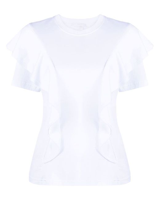 Chloé ruffled cotton T-shirt