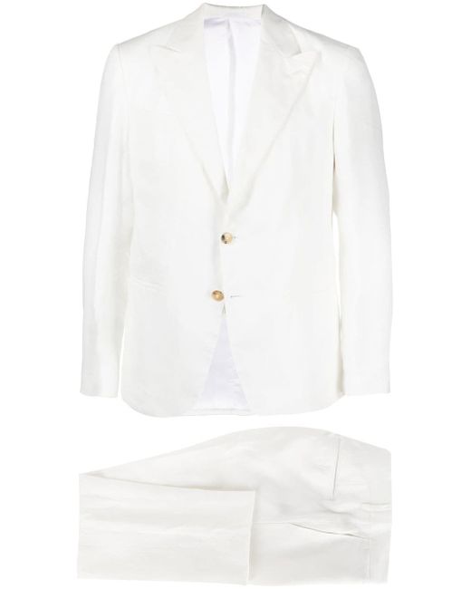 D4.0 single-breasted linen suit