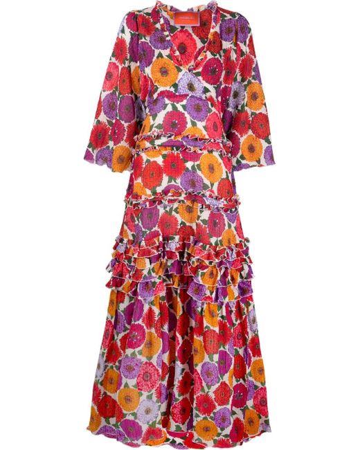La Double J. Jeanne floral-print dress