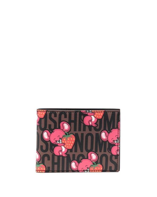 Moschino mouse-print bi-fold wallet