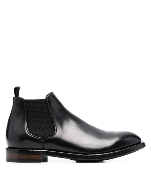 Officine Creative elasticated-panel leather boots