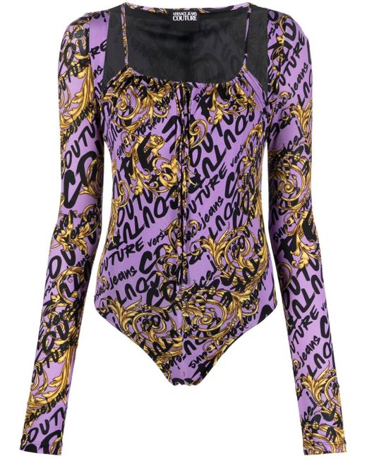 Versace Jeans Couture long-sleeve logo-print body