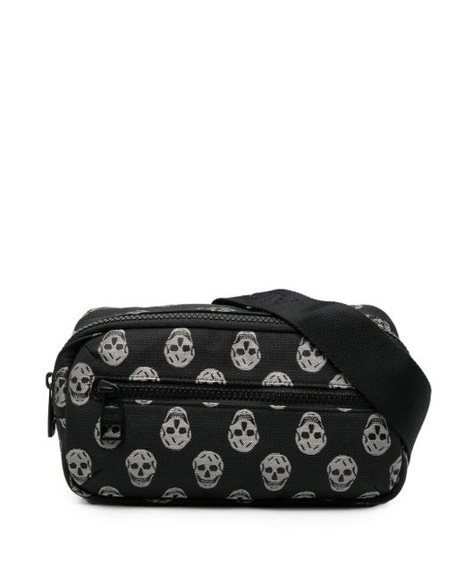 Alexander McQueen skull-motif zipped belt bag