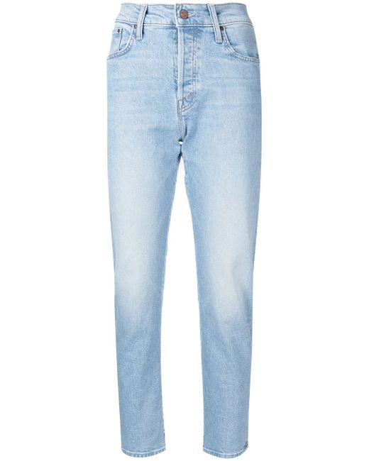 Mother high-waisted straight jeans