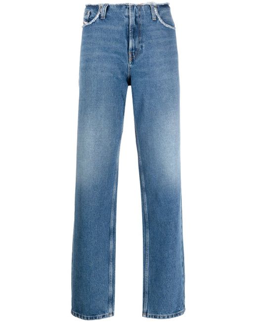 Diesel mid-rise straight leg jeans