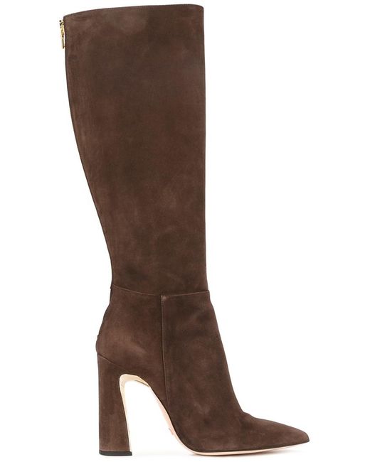 Sebastian Milano sculpted high knee boots 39 Leather/Suede/rubber