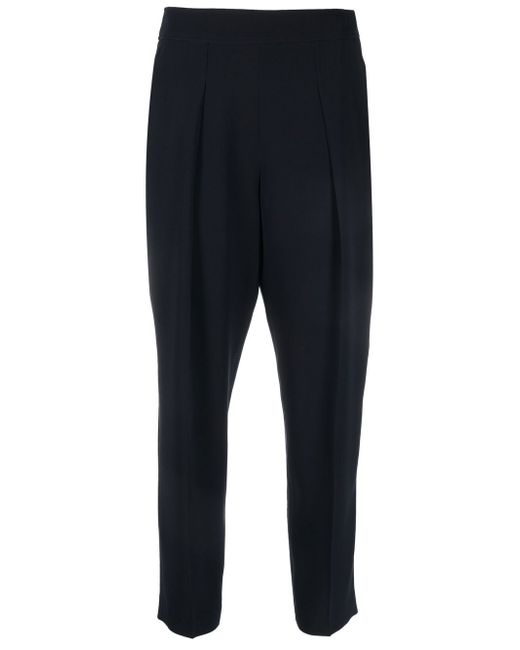 Alberto Biani pleated cropped trousers