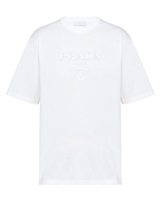 Prada logo-embellished T-shirt