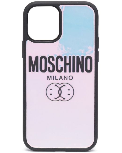 Moschino logo-print iPhone 12 case