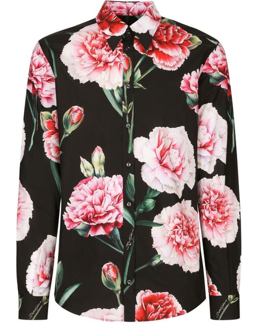 Dolce & Gabbana floral-print cotton shirt