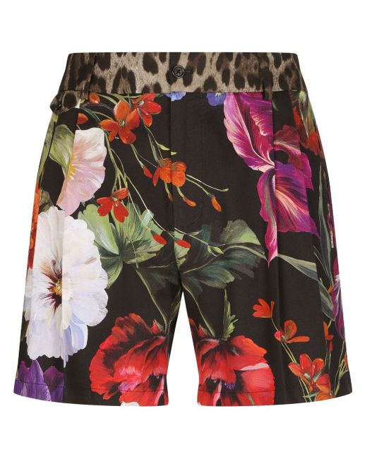 Dolce & Gabbana multi-print tailored shorts
