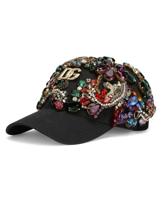 Dolce & Gabbana embellished cotton cap