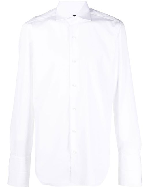Barba cotton long-sleeved shirt