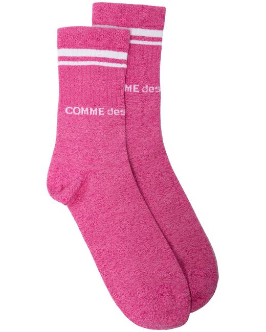 Comme Des Garçons Homme Plus intarsia-knit logo socks
