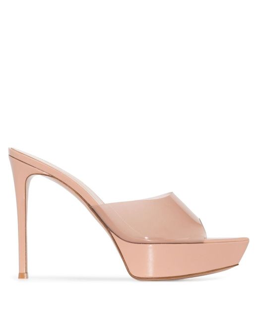 Gianvito Rossi Betty pointed platform mules